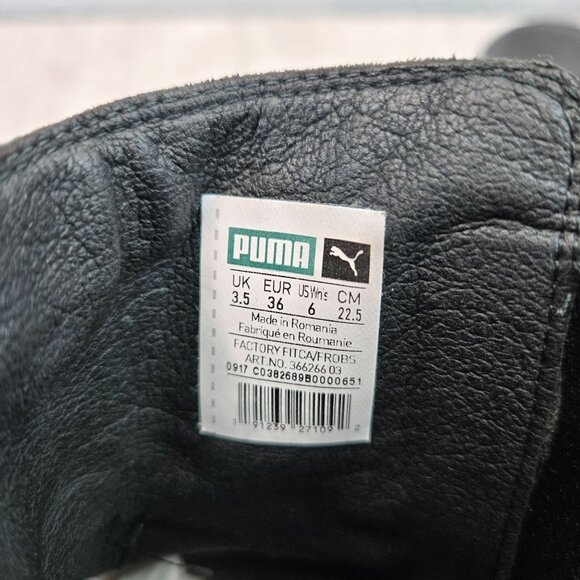 Rihanna FENTY PUMA Chelsea Shoe Boots Size 6 Black Pull on Biker Moto Booties - Picture 8 of 13